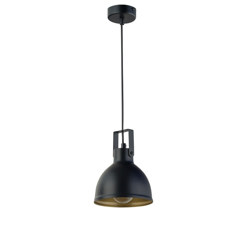 Wisząca lampa IronCube w czarnym kolorze o loftowym designie