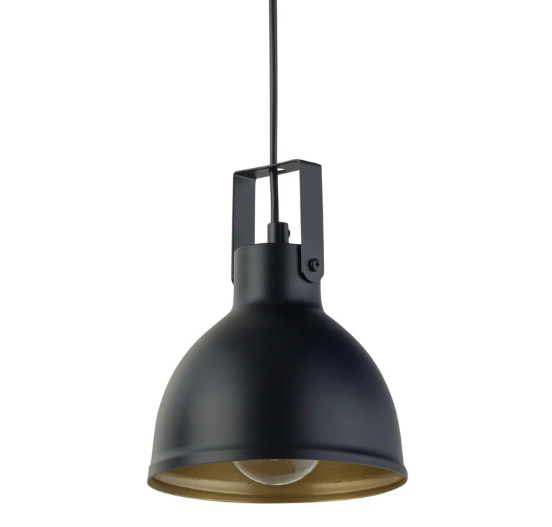 Wisząca lampa IronCube w czarnym kolorze o loftowym designie
