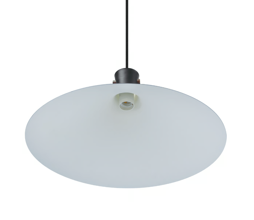 Czarna wisząca lampa Dorina 45 w stylu japandi – stożkowy kształt