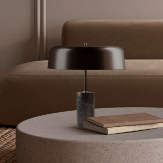 Elegancka lampa stołowa Romina z marmuru do salonu Robin