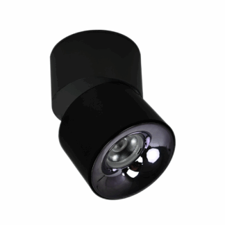 Czarna, ruchoma oprawa natynkowa Brema LED CCT – reflektor