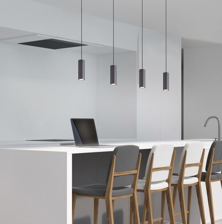 Elegancka wisząca lampa Marley w czarnym kolorze