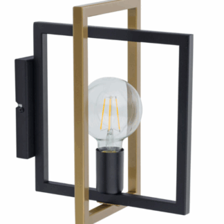 Czarno-złoty loftowy kinkiet LoftBlock od Ardant Studio