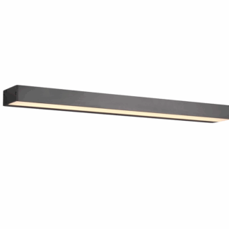 Czarny kinkiet Rocco LED o długości 60 cm i klasie szczelności IP44, świecący w górę i w dół