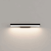 Czarny kinkiet Aqua LED CCT IP44 o długości 42 cm, idealny nad małe lustro