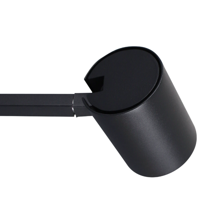 Czarny ruchomy kinkiet reflektor Snow z włącznikiem