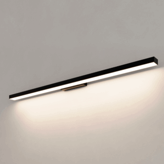 Czarny nowoczesny kinkiet łazienkowy Aqua LED CCT IP44 o długości 92 cm