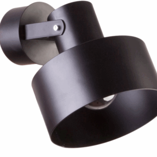 Nowoczesny czarny kinkiet Eiffla z możliwością regulacji