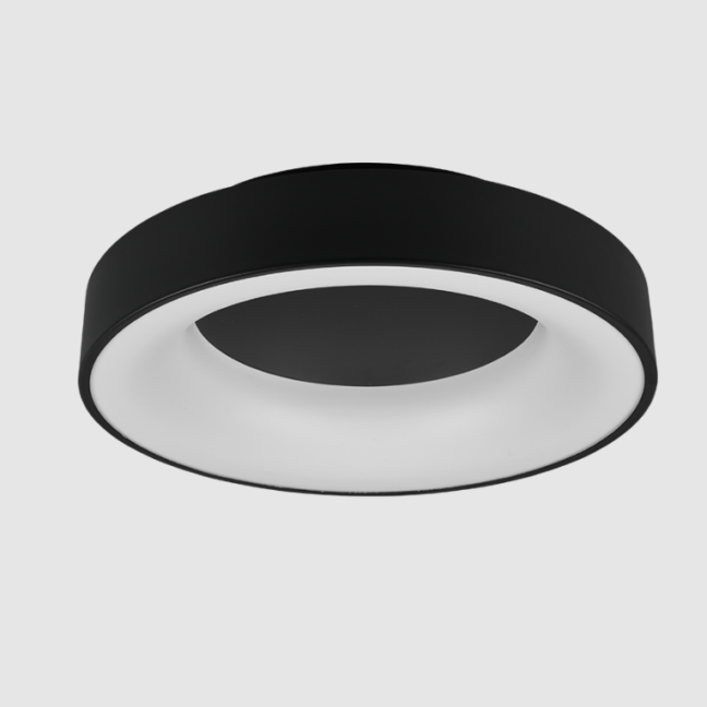 Czarna natynkowa lampa LED Girona 45 o mocy 27W