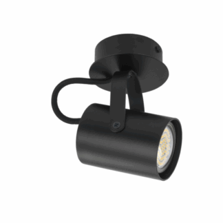 Ruchomy sufitowy reflektor Modulon w kolorze czarnym