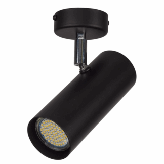 Czarny tubowy reflektorek PointOn typu spot