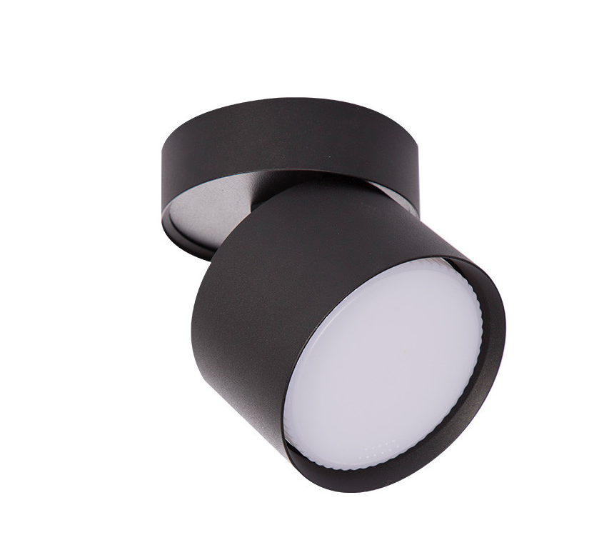 Czarny sufitowy spot Kendal z ruchomym źródłem światła GX53