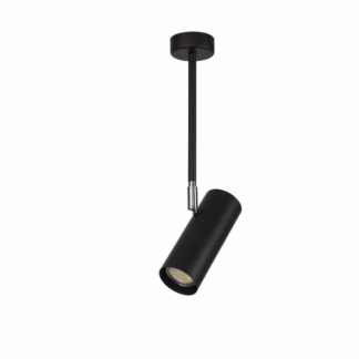 Czarny, podłużny reflektor sufitowy PointOn w nowoczesnym stylu