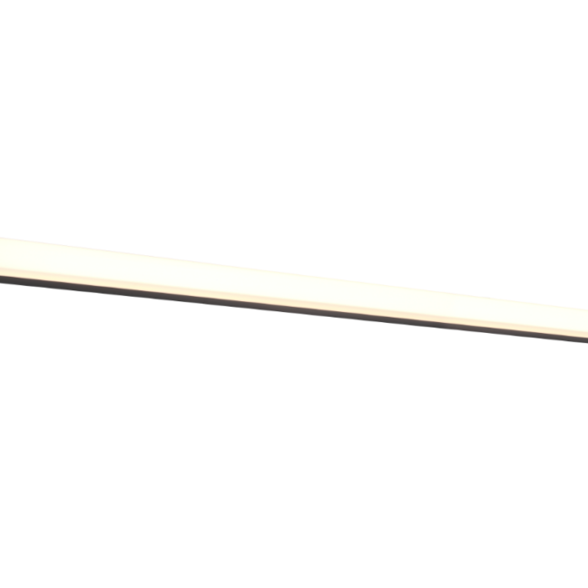 Czarny kinkiet Fabio LED 120 cm, wodoodporny (IP44), idealny nad lustro.