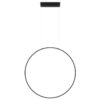 Duża, wisząca lampa Mirror o średnicy 90 cm, IP44, barwa światła 3000K