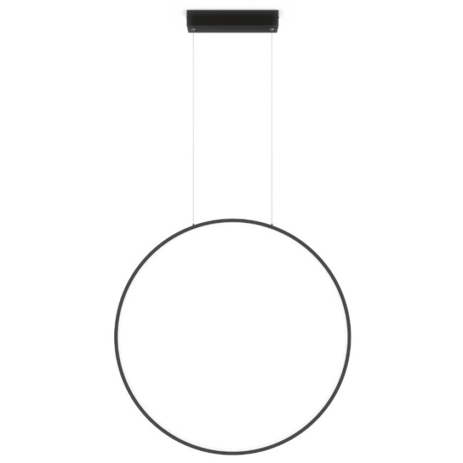 Duża, wisząca lampa Mirror o średnicy 90 cm, IP44, barwa światła 3000K