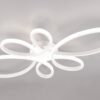 Duża biała sufitowa lampa LED FLY 32W o spiralnym kształcie