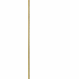 Elegancka złota lampa stojąca Pure Trio z białą kulą