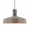 Elegancka jasnobrązowa lampa wisząca Elvas 38 z marmurowym zdobieniem