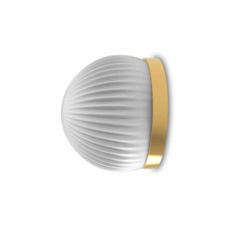 Złoty, stylowy kinkiet Roi do lustra