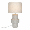 Elegancka beżowa lampa stołowa Dugan z ceramiki