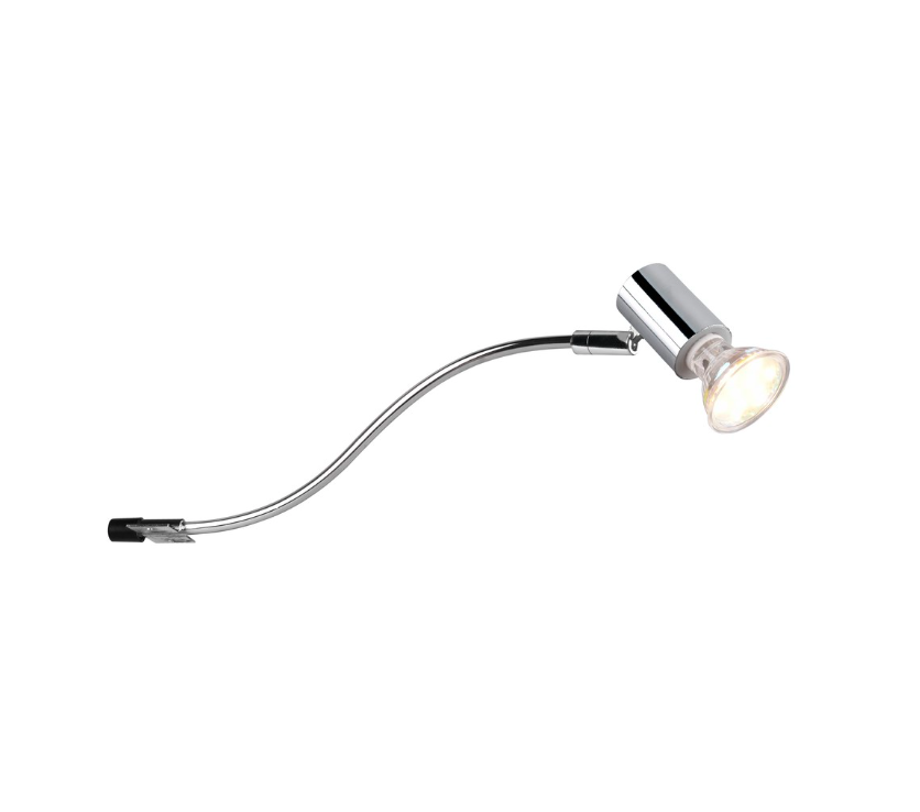 Chromowany kinkiet Giada IP44 do montażu na szafce nad lustrem