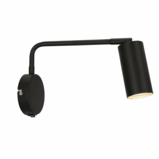 Regulowany kinkiet Tina z czarną tubą od Candellux