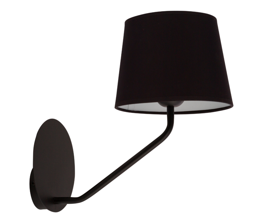 Stylowy kinkiet CrossBee z abażurem idealny do sypialni