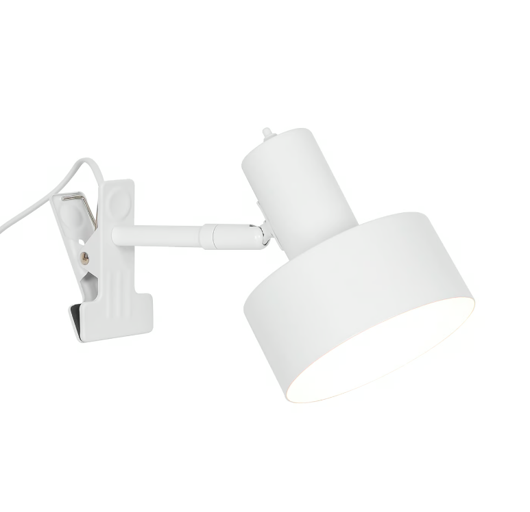 Regulowany kinkiet Matis z praktycznym klipsem zaciskowym