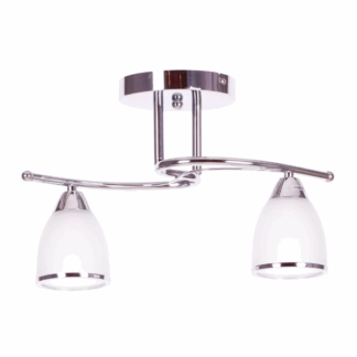 Srebrna lampa sufitowa Samira w klasycznym stylu do kuchni