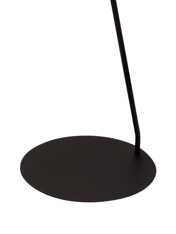 Klasyczna stojąca lampa CrossBee z białym abażurem