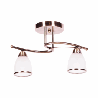 Klasyczna sufitowa lampa do kuchni Samira w odcieniu złotej patyny