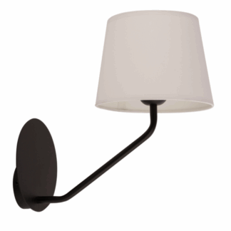 Klasyczny kinkiet CrossBee z eleganckim białym abażurem