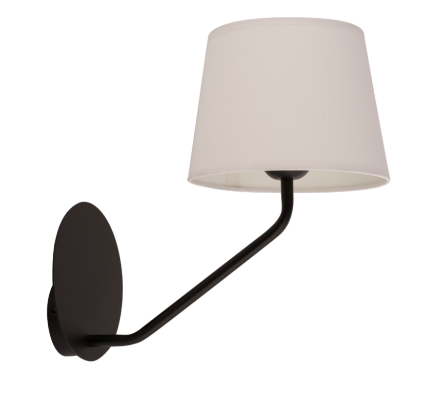 Klasyczny kinkiet CrossBee z eleganckim białym abażurem