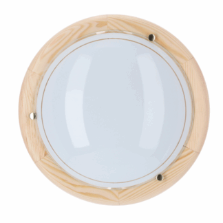 Klasyczny plafon Pakolina 30 z sosnowym drewnianym pierścieniem