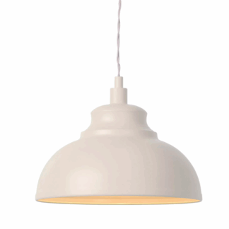 Beżowa lampa wisząca Isla w nastrojowym stylu – idealna nad blat