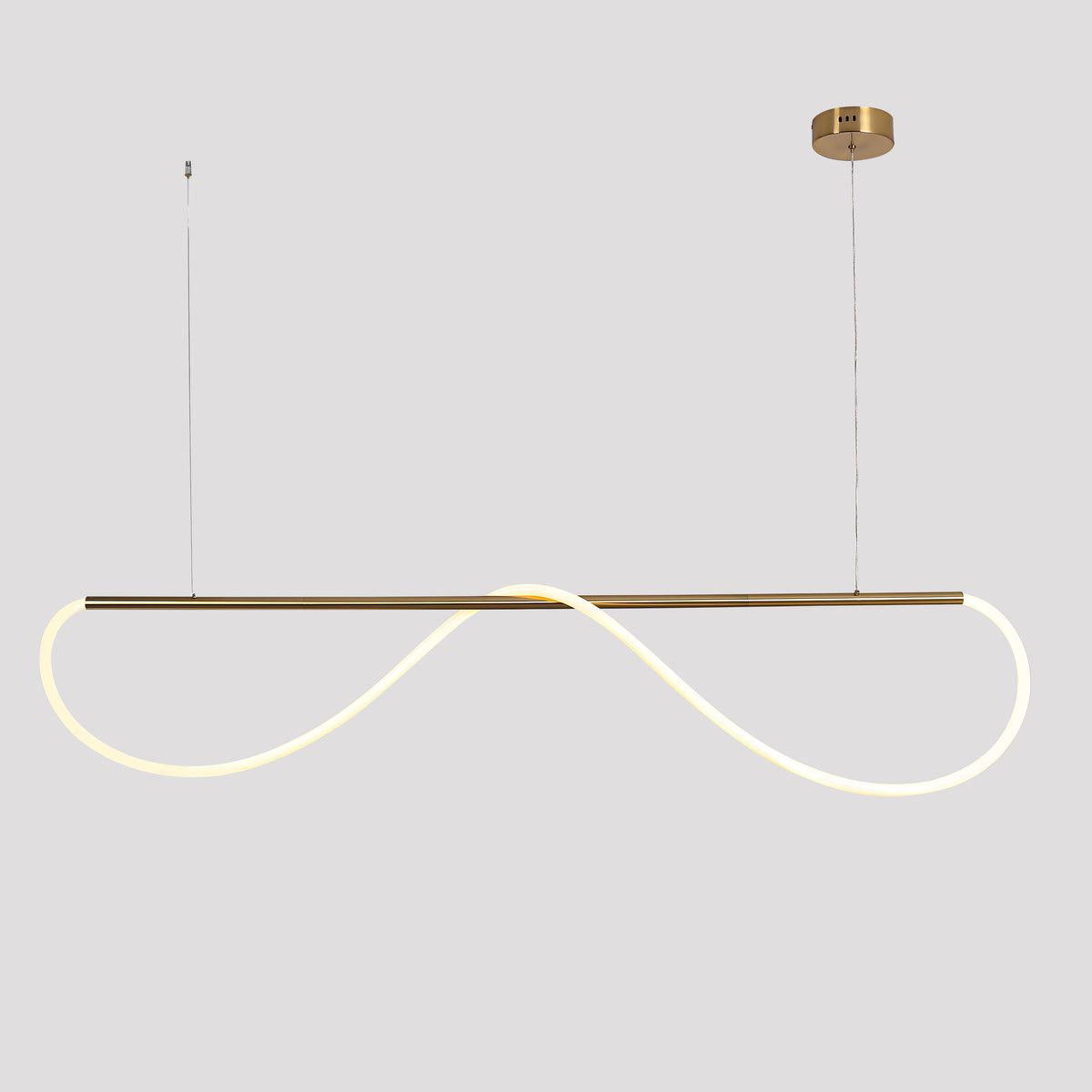 Stylowa lampa wisząca Meleca M na listwie z funkcją zmiany barwy światła CCT