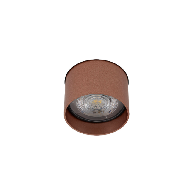 Wysuwana lampa podsufitowa Mono Slide Trimless w satynowej miedzi