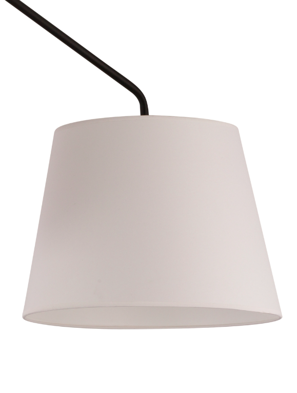 Lampa sufitowa CrossBee z dwoma białymi abażurami