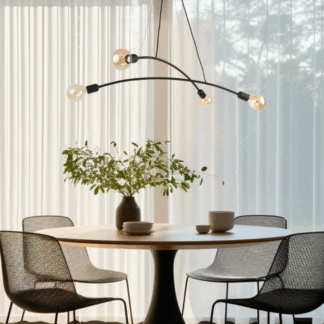 Industrialna lampa sufitowa Helix 4 – idealna do loftowych wnętrz