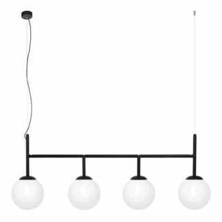 Wisząca lampa sufitowa Faro z czterema kulistymi punktami świetlnymi