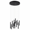 Wisząca lampa sufitowa Tabular 11 w formie czarnych tub
