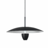 Czarna lampa wisząca LED CCT Japandi UFO 30