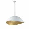 Wisząca lampa Velaris 48 w biało-złotym kolorze, idealna do jadalni