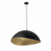 Czarno-złota lampa Velaris 48 wisząca nad stół