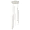 Lampa sufitowa wisząca Filora 8 z eleganckimi, białymi smukłymi rurkami