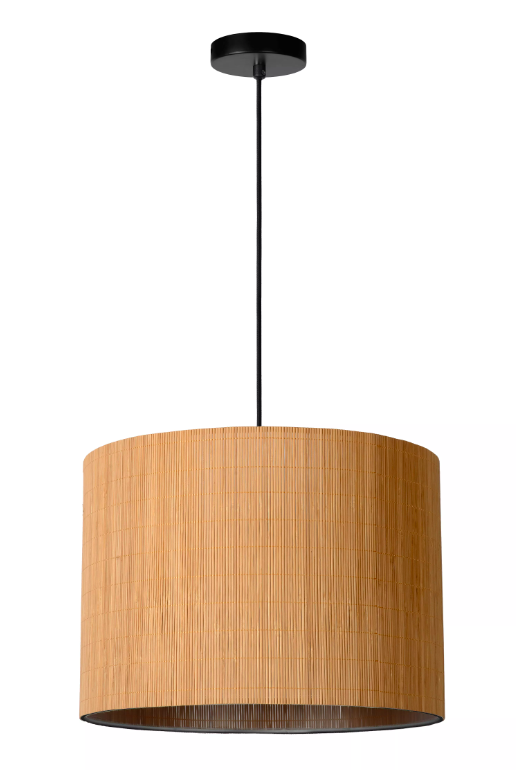 Wisząca lampa boho Magius z bambusa