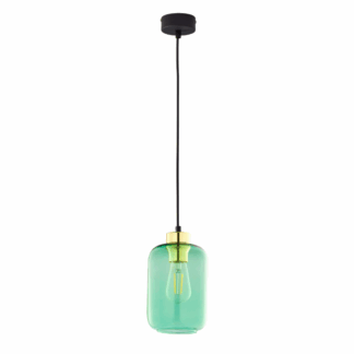 Wisząca lampa Marco z zielonego szkła od TK Lighting