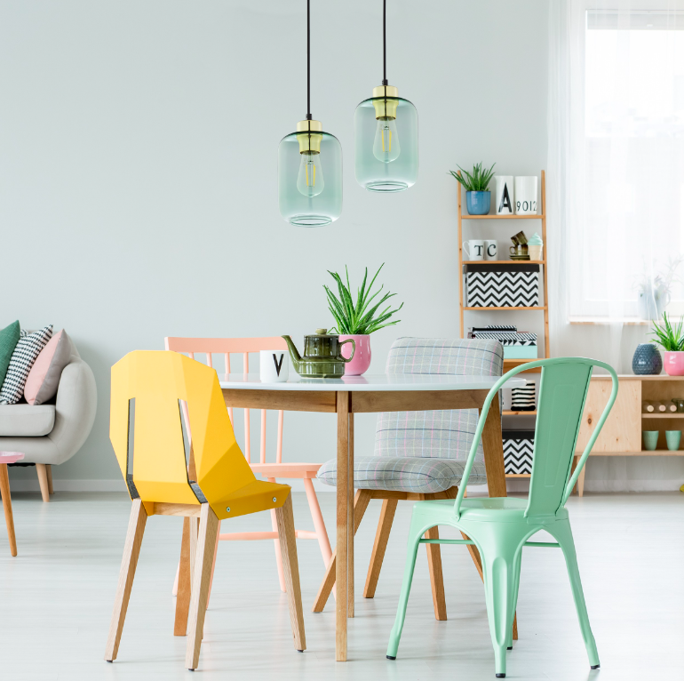 Wisząca lampa Marco z zielonego szkła od TK Lighting