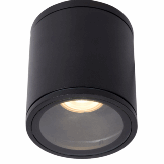 Czarna sufitowa oprawa łazienkowa Aven IP65